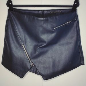 Zara Faux Leather Skort